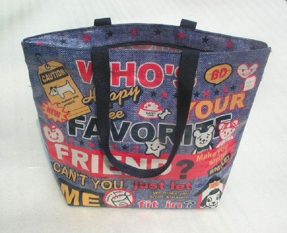 Denim Ice Bag Cooler