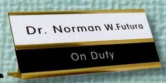 Desk Holders For Custom Engraved Signs (2"x 9", 1-1/2"x9")