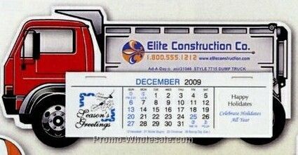 Dump Truck - Standard Full Color Die Cut Calendar - After June 1