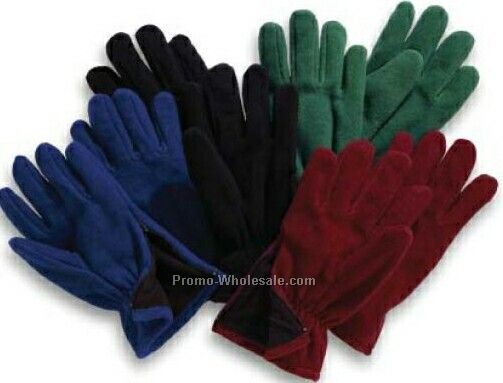 Eco Fleece Zip Glove - One Size (Maroon Red)