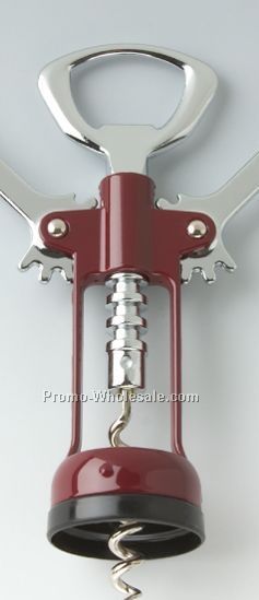 Enameled Body Bulk Wing Corkscrew With Open Spiral Worm