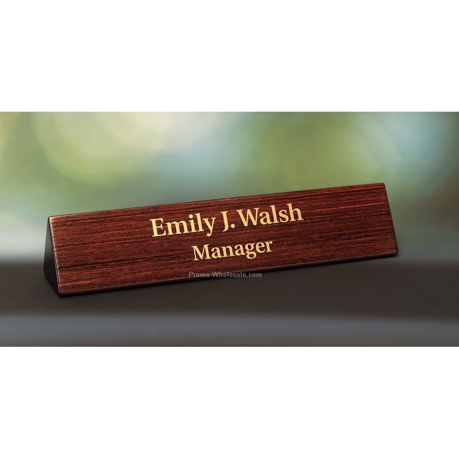 Executive Dymondwood Desk Name Bar