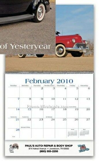 Executive Wall Calendar (Cars Of Yesteryear/ Early Order)