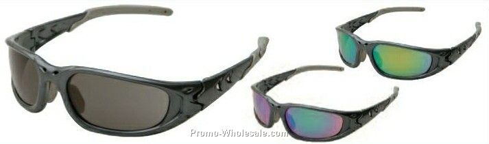 Exile Protective Eyewear (Black Temple/ Black Frame/ Green Mirror Lens)