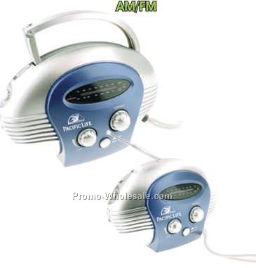 Flip Handle Mini AM / FM Radio