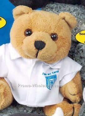Gb Brite Plush Beanie Stuffed Light Brown Bear (6")