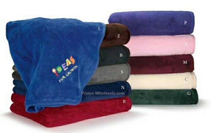 Giftcor Charcoal Micro Plush Blanket 50"x60"