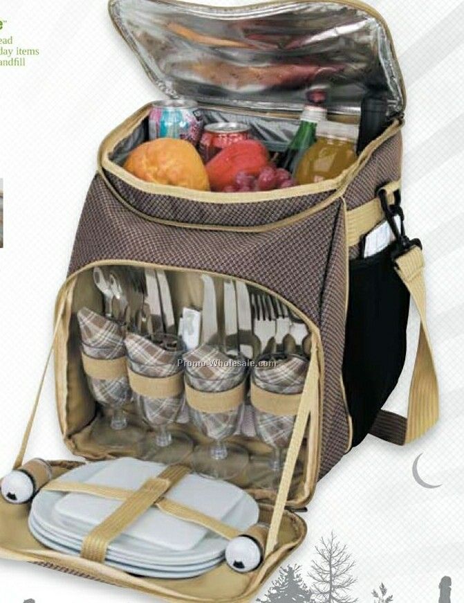 Giftcor Pinnacle 4 Person Rolling Picnic Cooler 13"x16"x12"