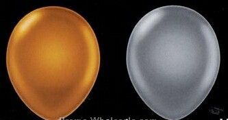 Gold/ Silver Color Single Plain Balloon