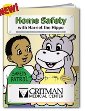 Harriet Hippo Home Safety Coloring Book
