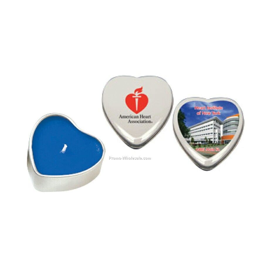 Heart Tin Candle