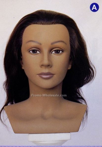 High Fashion Mannequin (Venessa) 15-18" Black Hair/ Light Skin Tone