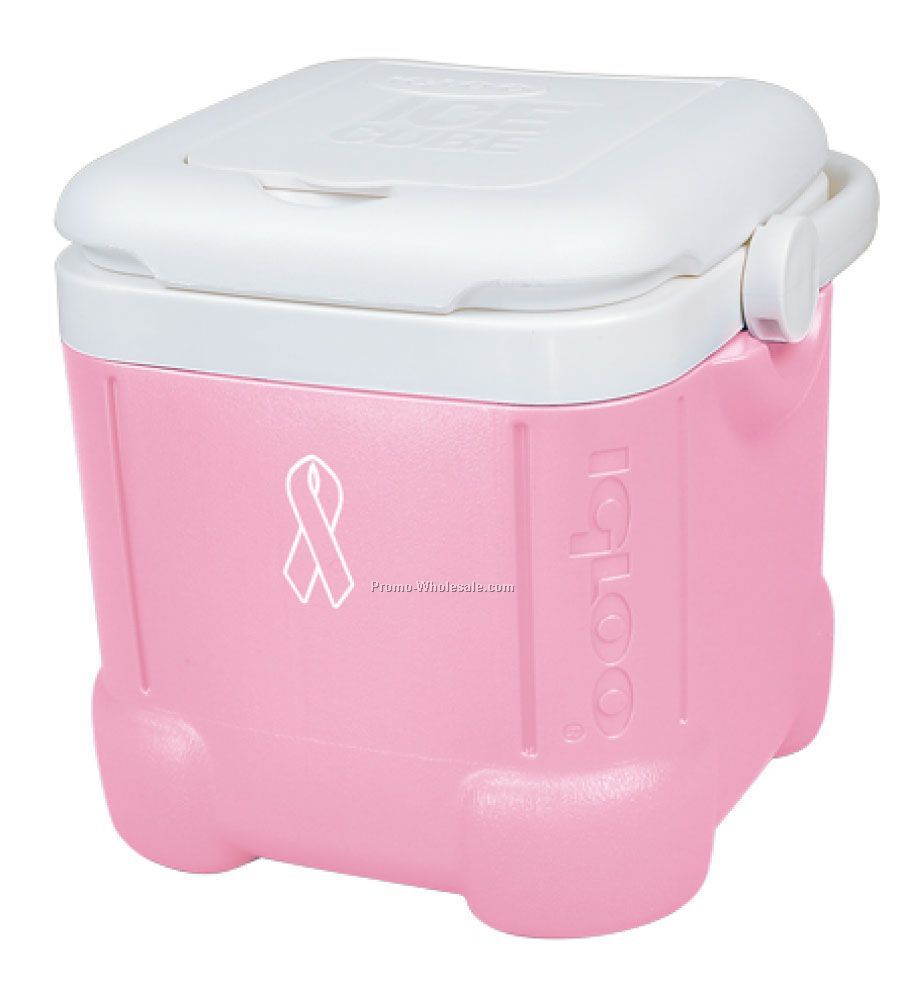 Igloo Ice Cube 14 Picnic Breast Cancer Awareness Cooler (12 Quart)