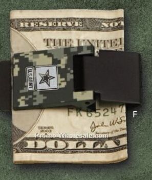 Infantry Money Clip W/ Digital Camo Pattern