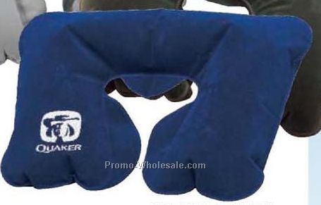 Inflatable Travel Pillow W/ Case