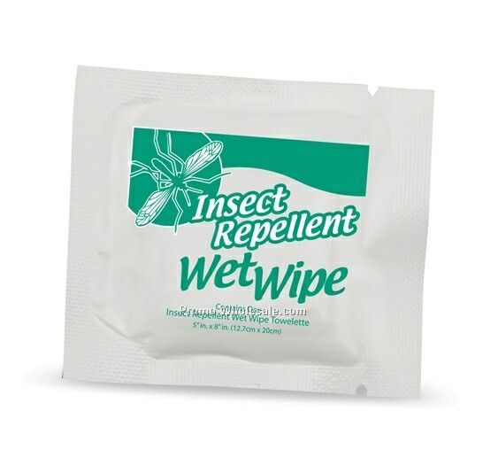 Insect Repellent Towelette - Stock Imprint