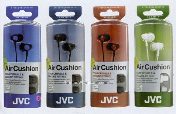 Jvc Black Air-cushion Headphones