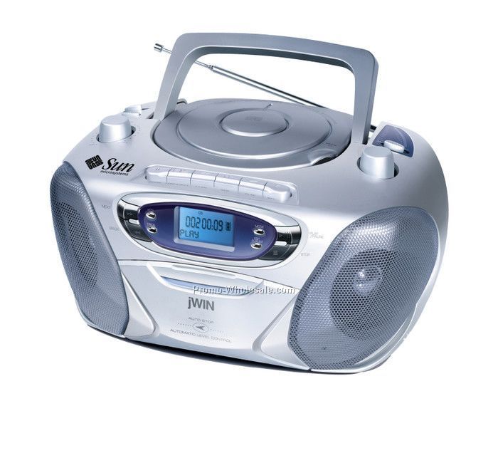 Jwin Portable CD/Mp3 Player/Recorder With Am-fm Radio