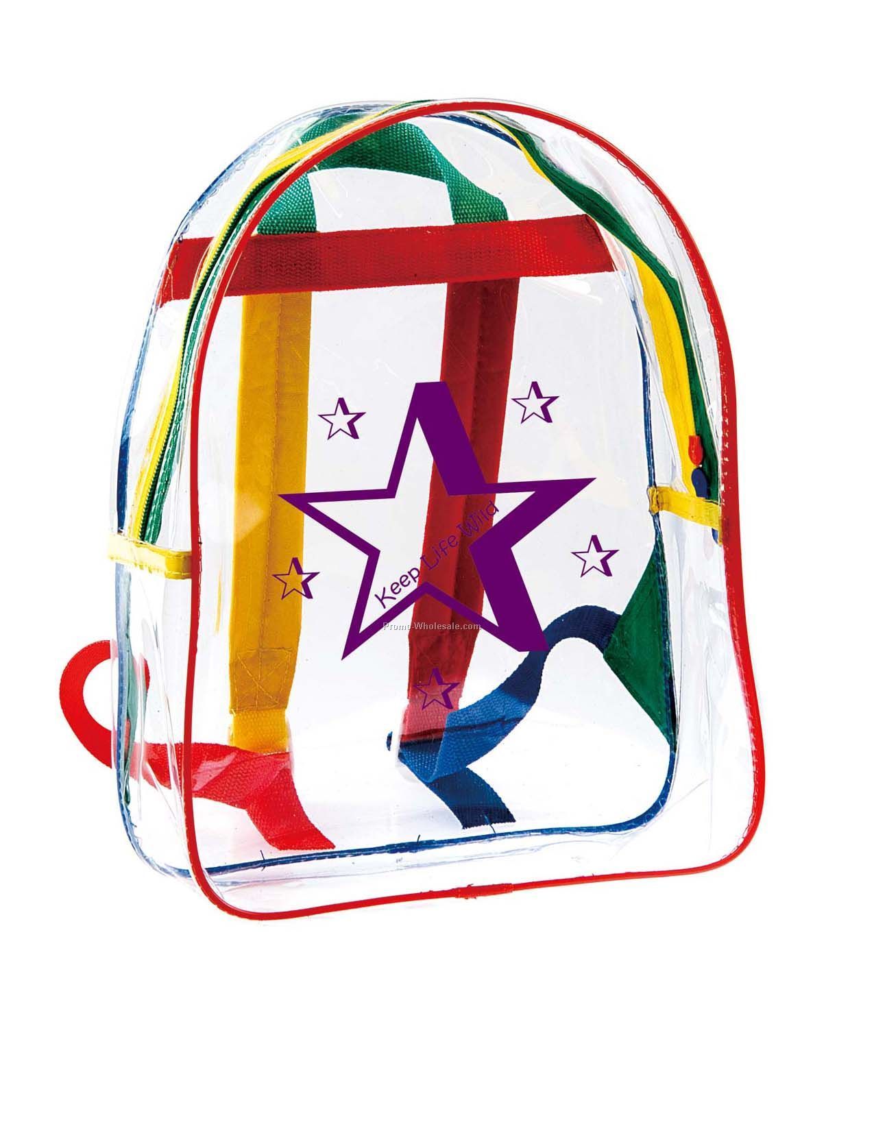 Custom transparent pvc backpack
