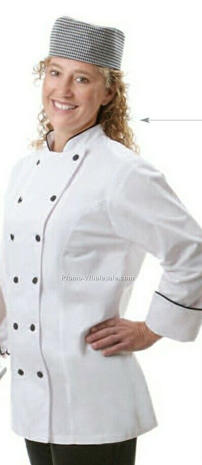 Ladies' Fitted Chef Coat - Pink (Large)
