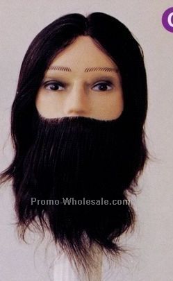 Larry G. Economy Make-up Mannequins-10" Black Human Hair/ Brown Face