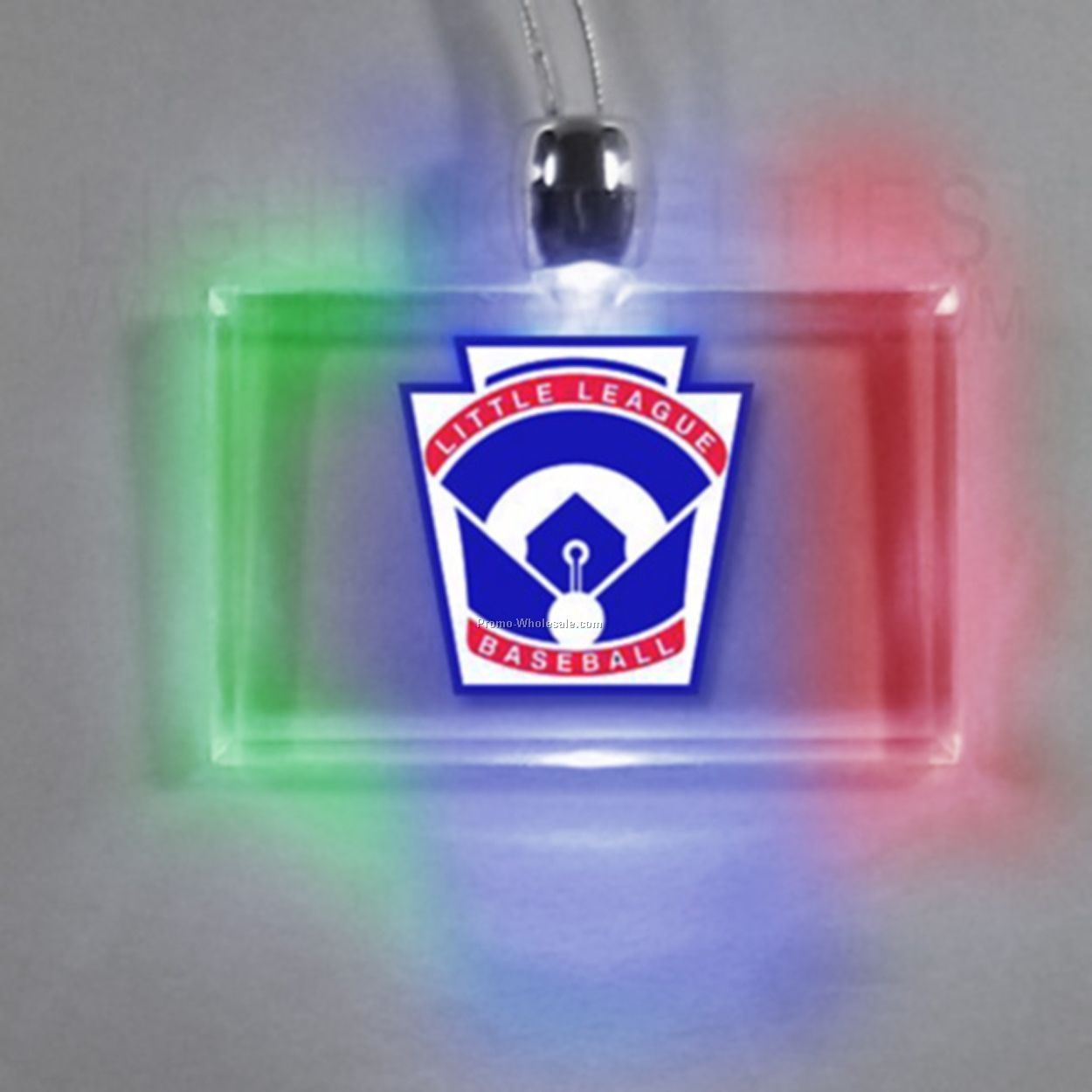 Lighted Necklace - Rectangle - Multi