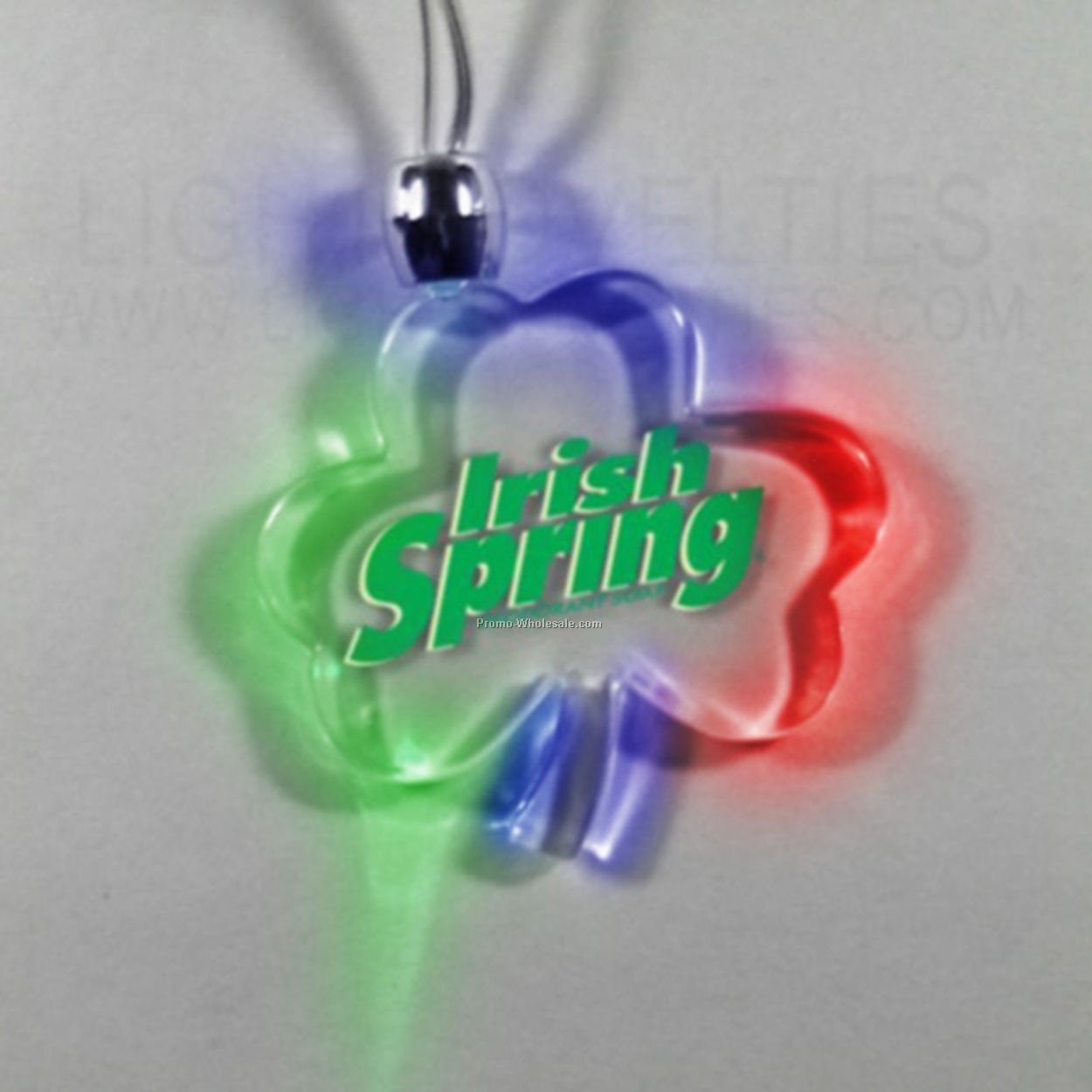 Lighted Necklace - Shamrock - Multi