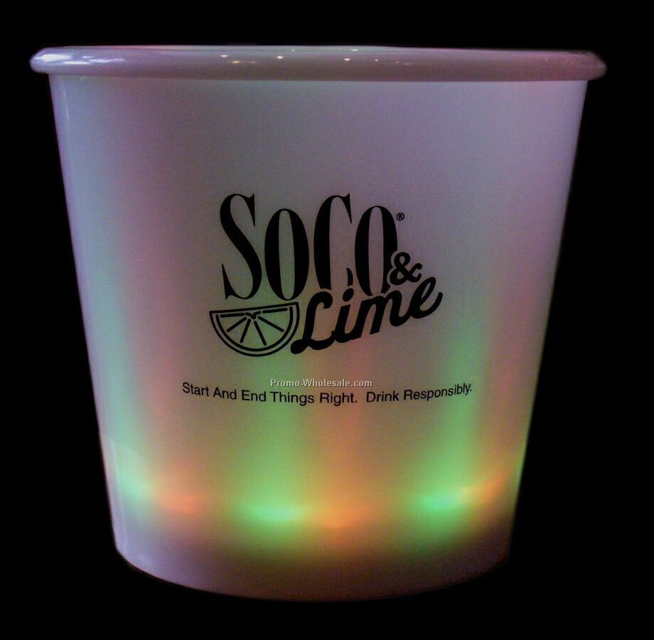 Lighted Small Ice Bucket 6-1/2"x5-3/4"