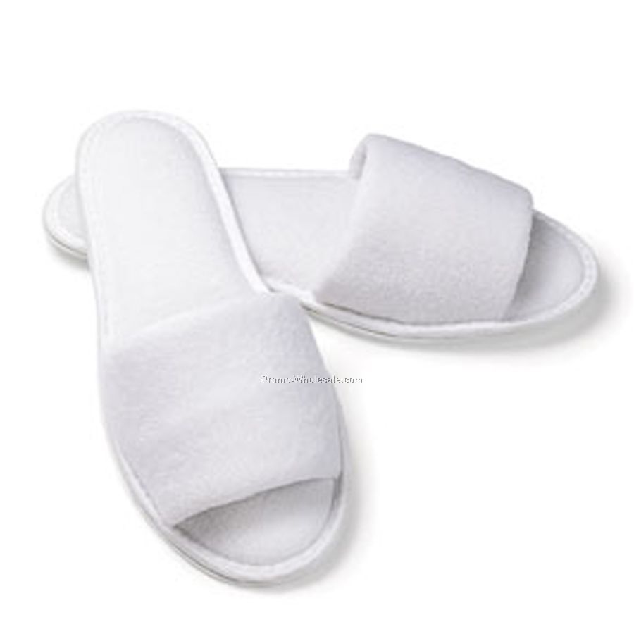 Men's Open Toe Terry Slippers