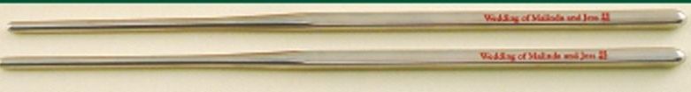 Metal Chopsticks In Cello Wrapper (Chopsticks Imprinted)