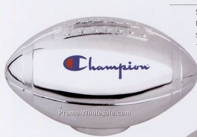 Minya Silver Plated Football Bank