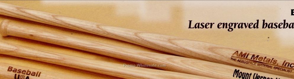 Natural Finish Imprinted Novelty Baseball Bats (22")