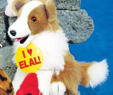 Nature Pal Beanie Collie Dog (7")