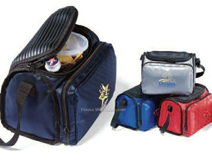 Navy Blue Contemporary Six Pack Cooler