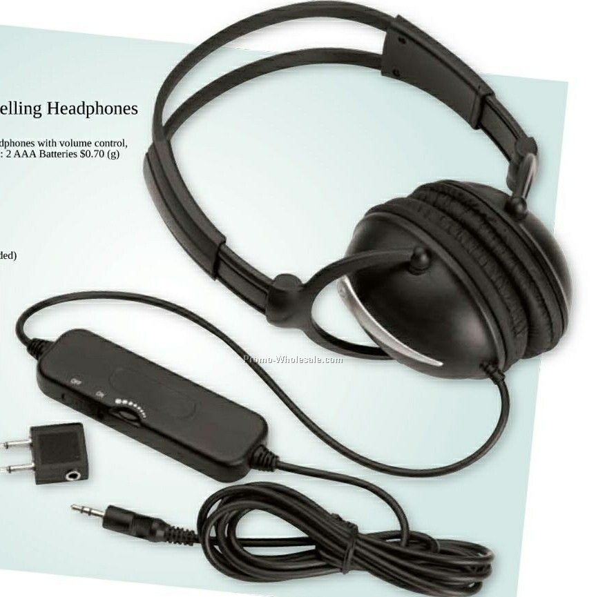 Noise Cancelling Headphones 6"x6-1/2"x3"