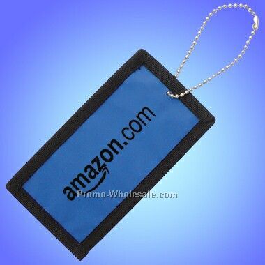 Nylon Luggage Tag - Blue