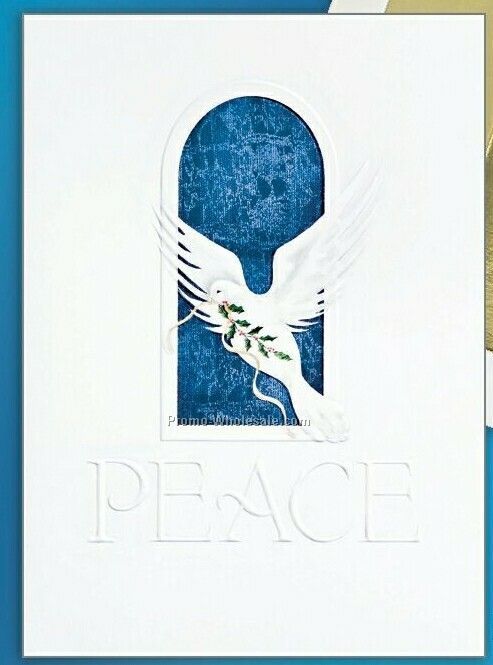 Peace/ Dove Holiday Greeting Card (After 10/1)
