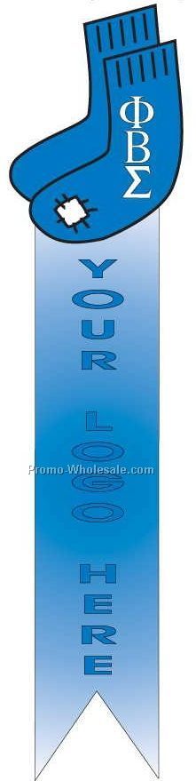 Phi Beta Sigma Fraternity Socks Bookmark W/ Black Back