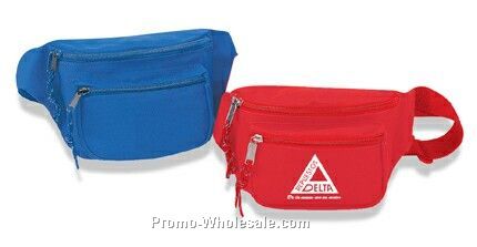 Poly Three Zipper Fanny Pack