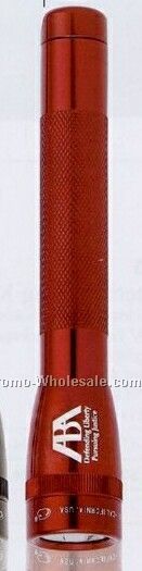 Red AA Mini Mag-lite Flashlight