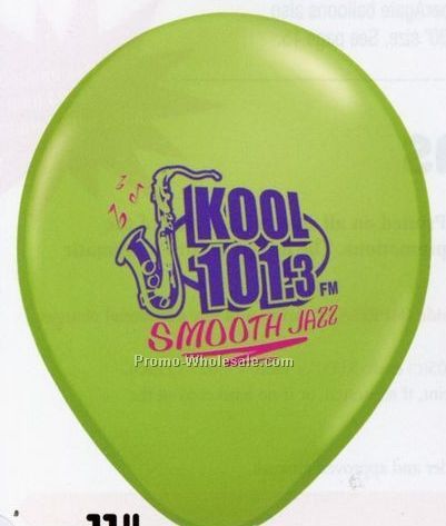 Round Jewel / Fashion Color Qualatex Balloon - 11" (2 Color Print)