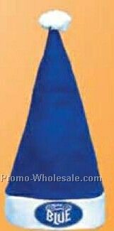 Royal Blue Felt Santa Hat (One Size Fit Most)