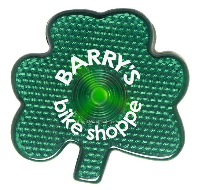 Safety Reflector Lucky Charm (Green Led)
