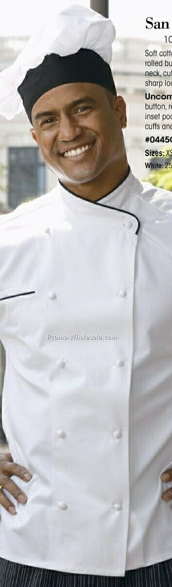 San Marco Chief Coat White/Black Piping (Xs-6x)
