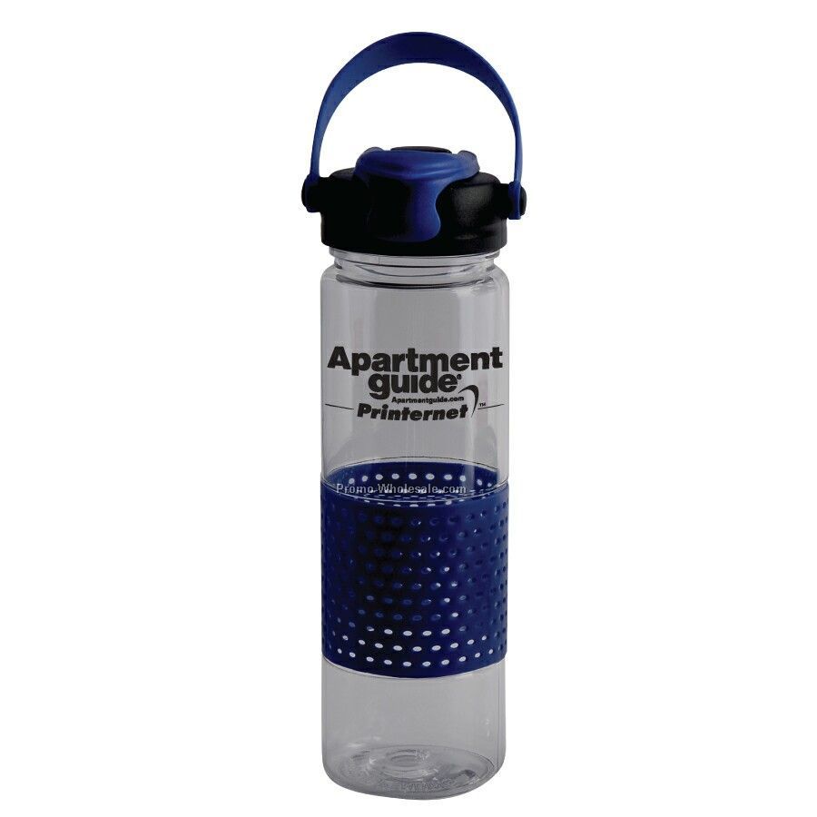 Shatter Proof Bpa Free 22 Oz. Bottle With Gripper Sleeve