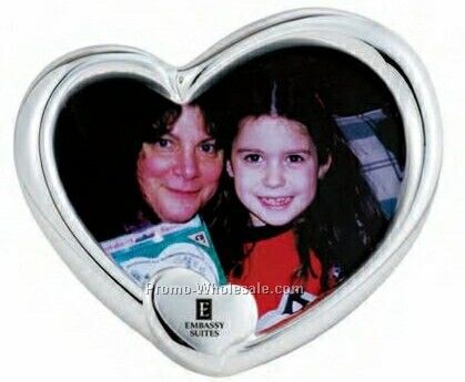 Silver Plated Heart Picture Frame