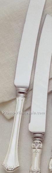 Silverplated Wedding Cake Knife/ French Chippendale