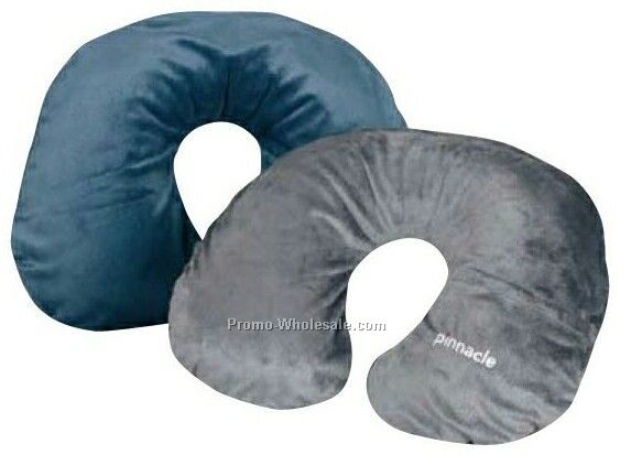 Soren Snoozzz Inflatable Fleece Covering Pillow (Midnight Blue)