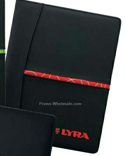 Sovrano Turbino II Folio With Red Inset 12-1/4"x9-3/4"x3/4"