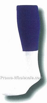 Stock Cushioned Tube Football Socks W/ Colored Top (13-15 X-large)